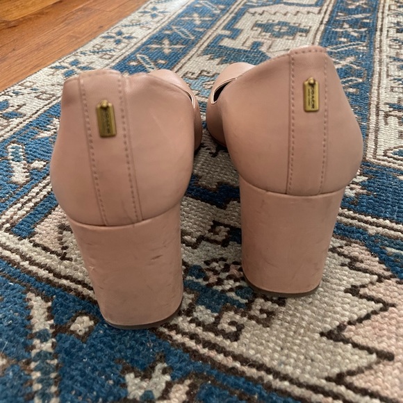 COACH nude block heels - Picture 4 of 7